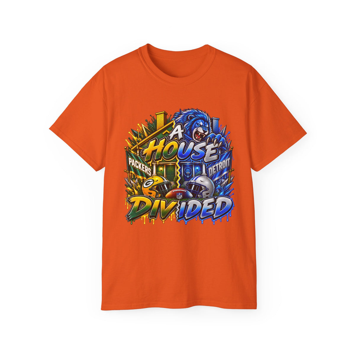 A House Divided Detroit vs Green Bay T-Shirt | Football Rivalry Tee