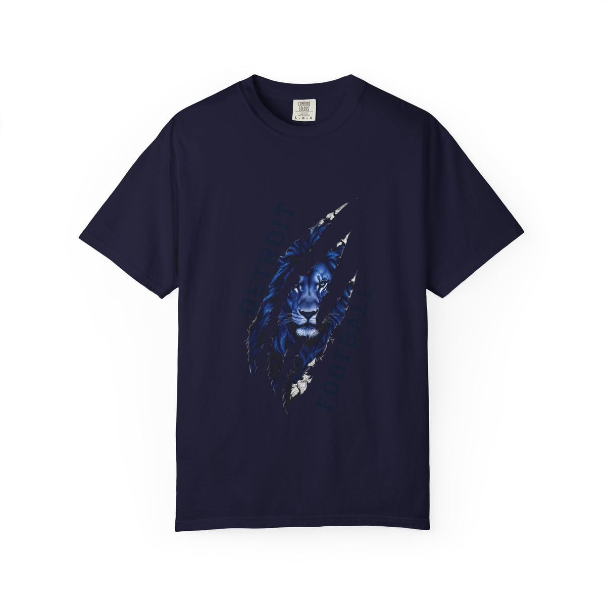 Detroit Football Claw Mark T-shirt | Lion Paw Sports Graphic