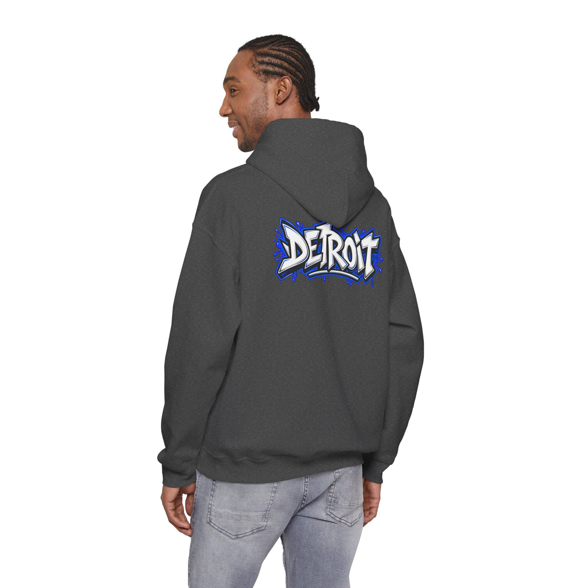 Detroit Graffiti Lion Hoodie | Detroit Drip Streetwear Sweatshirt