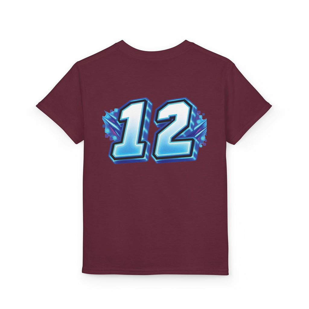 Fortnite Birthday Battle Begins Youth T-Shirt – Custom Number 12