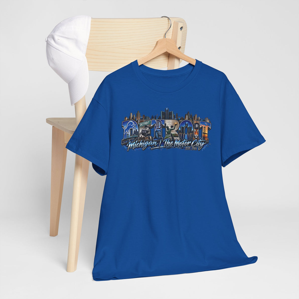 Detroit skyline collage T-Shirt | Detroit Michigan Motor City Tee