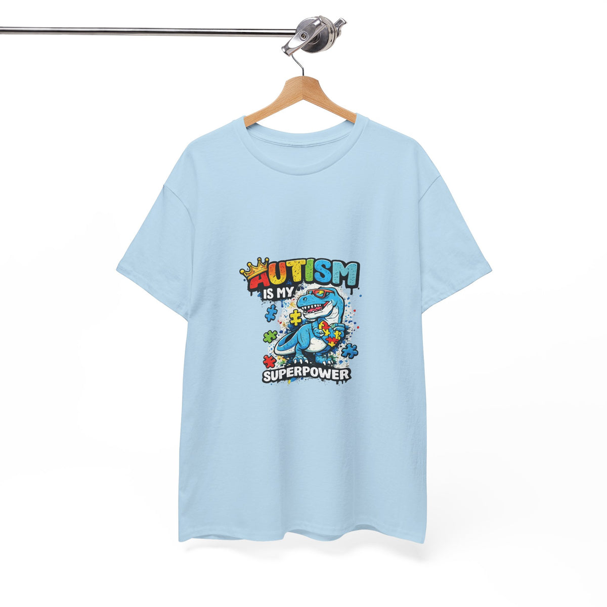 Autism Is My Superpower T-Shirt | Puzzle Piece Shark Design