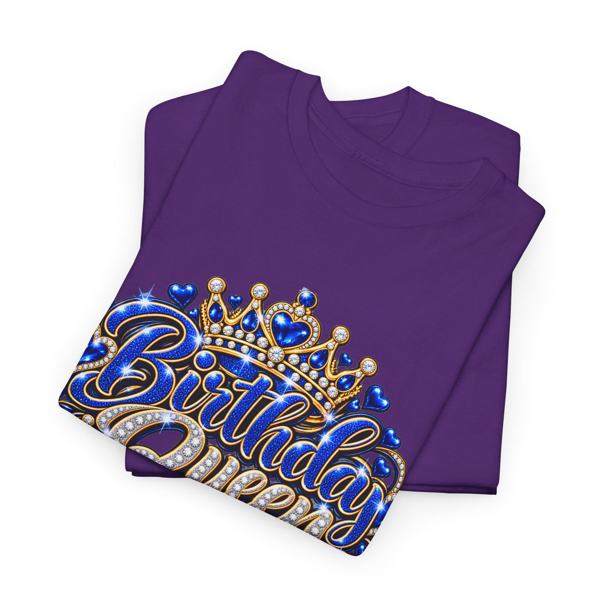 Birthday Blue Queen Crown Graphic Tee