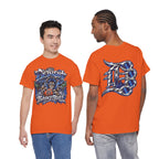 Detroit Basketball Lion Graphic Tee | City Streetball Detroit D Logo
