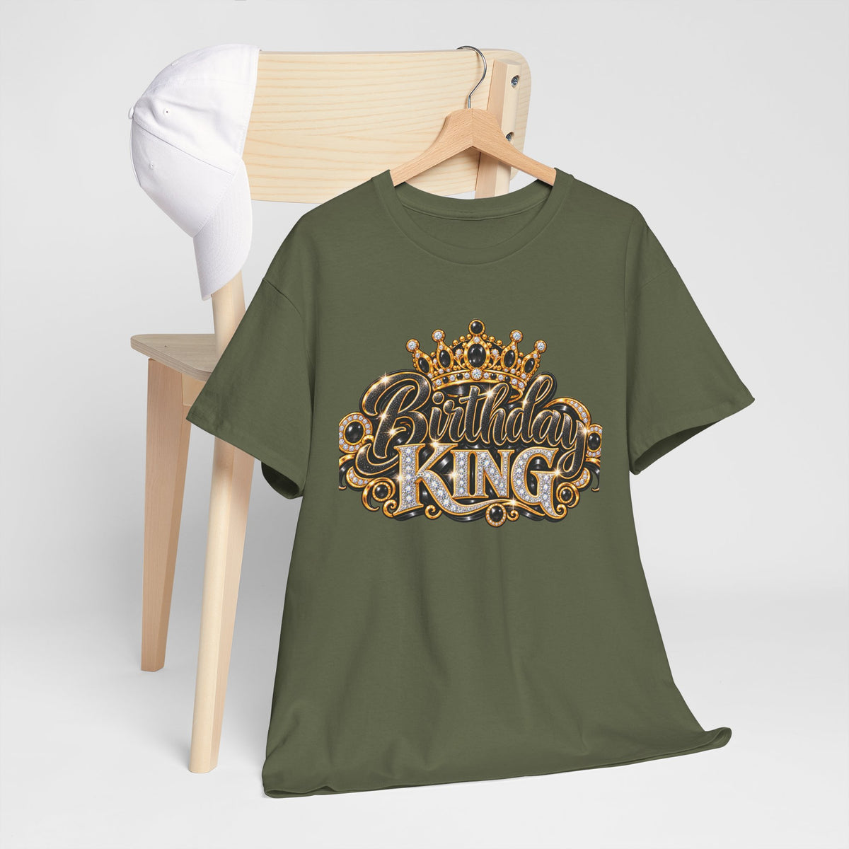 Birthday King Crown Graphic T-Shirt