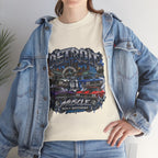 Detroit Muscle Car Tee | Vintage Hot Rod Illustration, Garage Scene