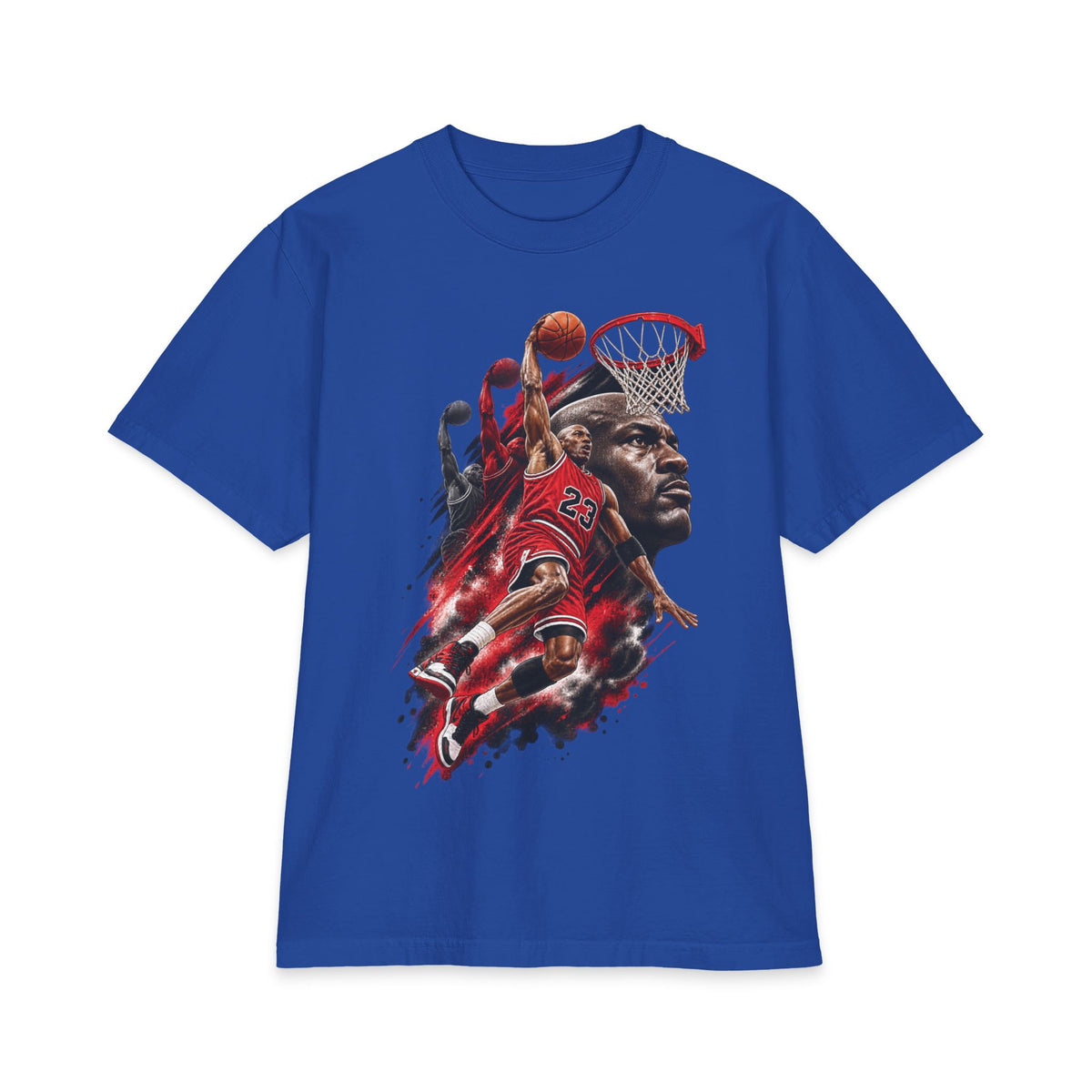 Basketball Icon portrait T-Shirt | Slam Dunk collage, jersey number 23