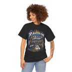 Raised On Old School Hip Hop T-Shirt | Retro Boombox Sneakers Crown Design