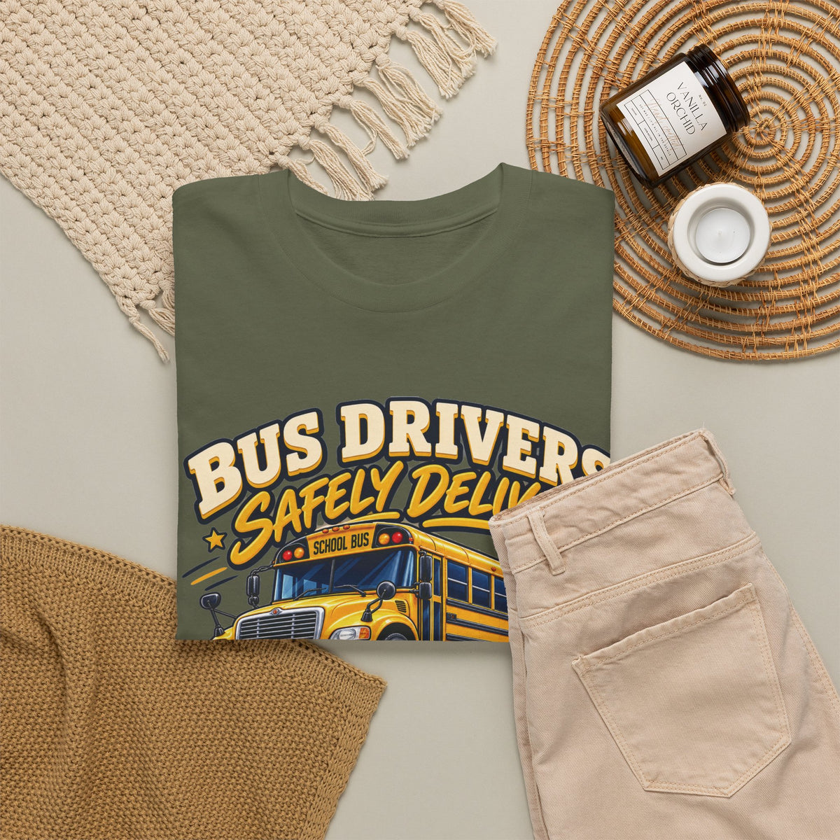 Bus Drivers Safely Deliver Futures Graphic T-Shirt
