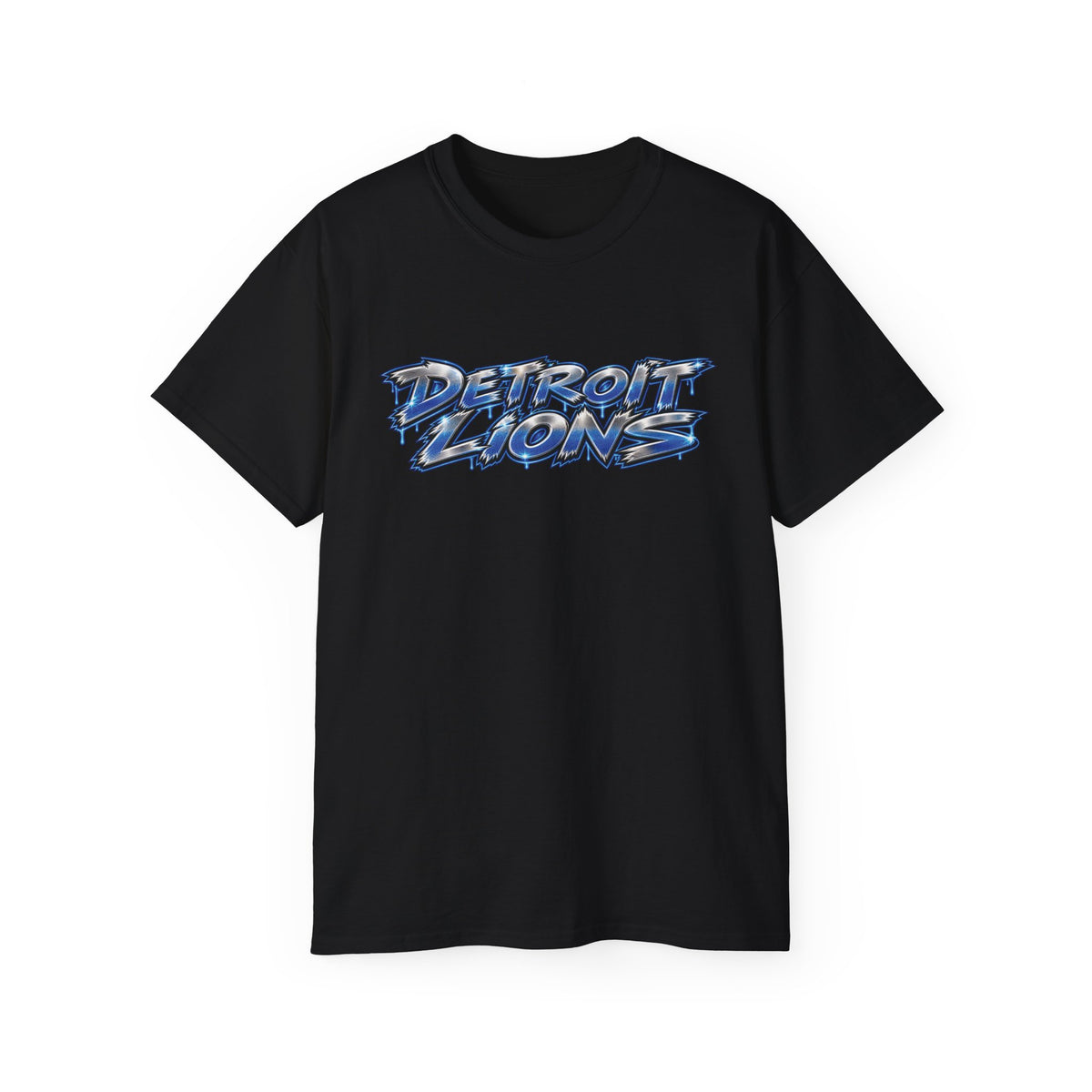 Detroit and Green Bay Rivalry Graphic Tee | Lion Ripping Green Bay Logo Back