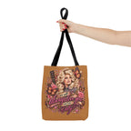 Dolly Parton portrait tote bag | 'I Will Always Love You' music lyric design