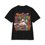 You Can't Scare Me I'm a Teacher Halloween T-Shirt | Ghosts Pumpkins Candy