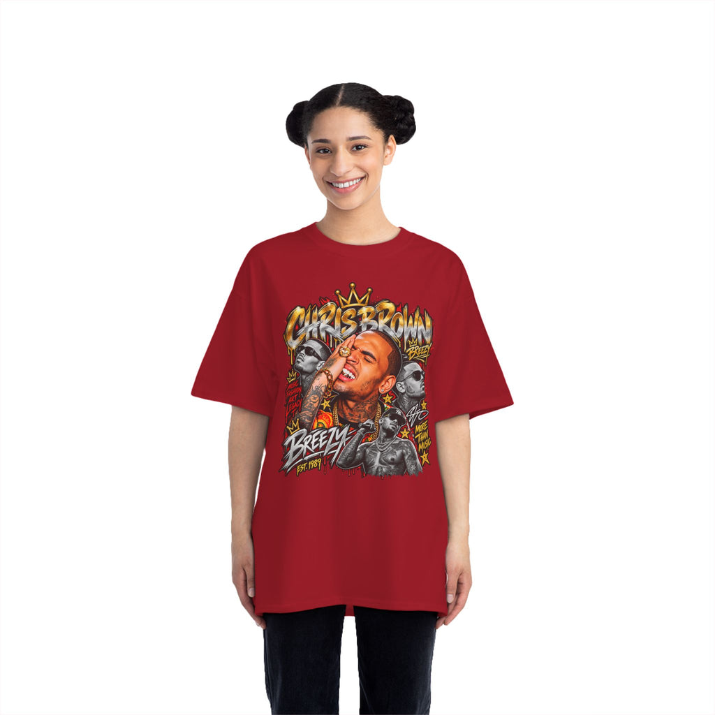 Chris Brown Portrait Graphic T-Shirt | Urban Hip Hop Music Tee