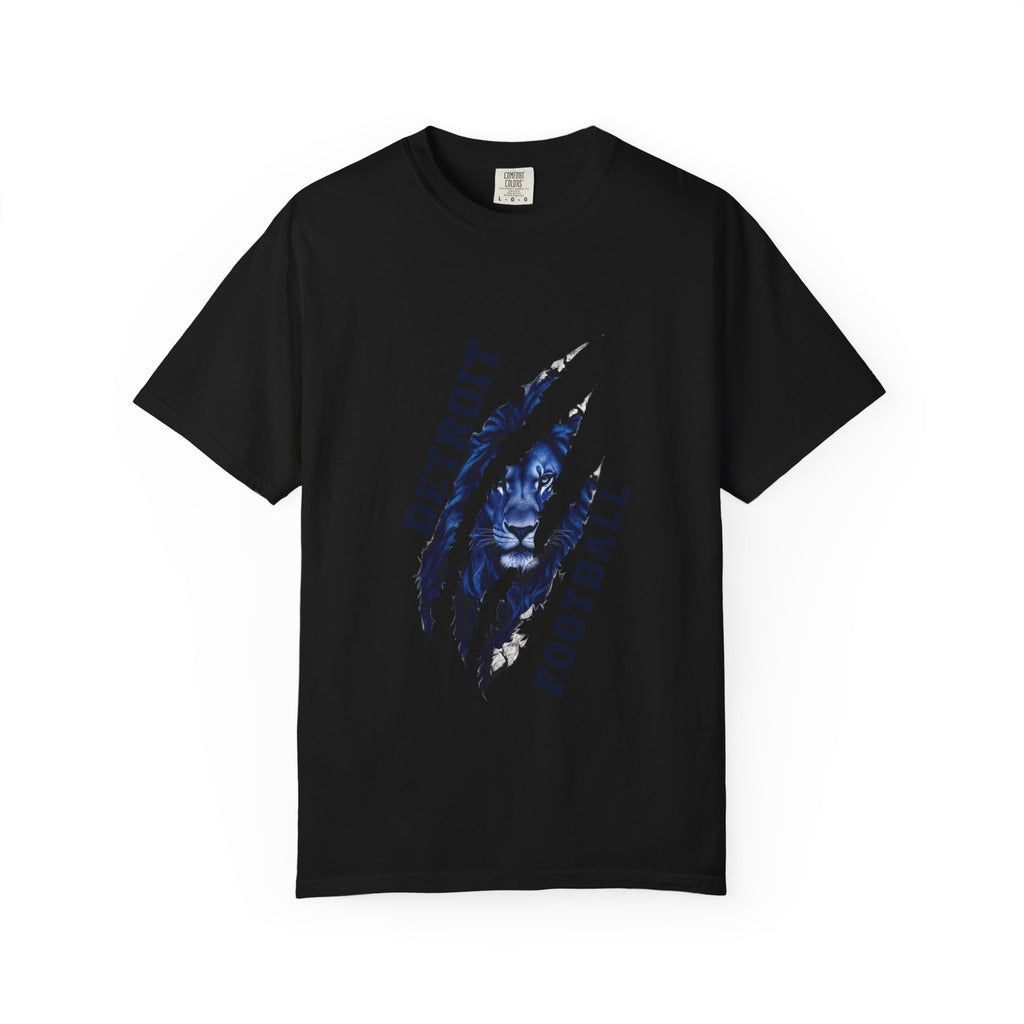 Detroit Football Claw Mark T-shirt | Lion Paw Sports Graphic