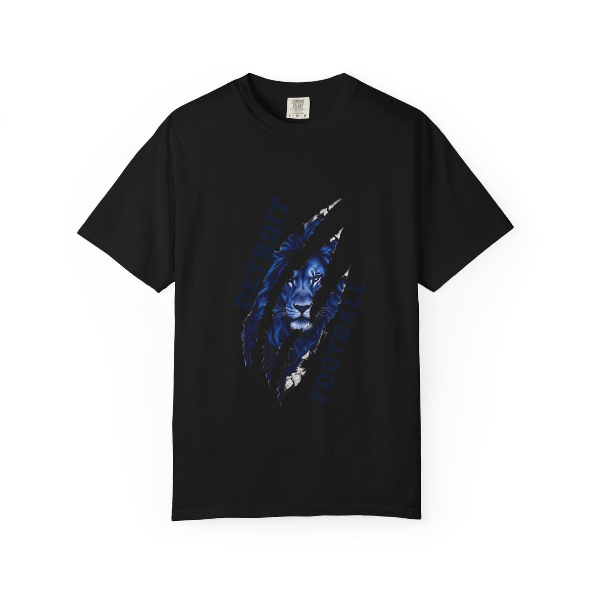 Detroit Football Claw Mark T-shirt | Lion Paw Sports Graphic