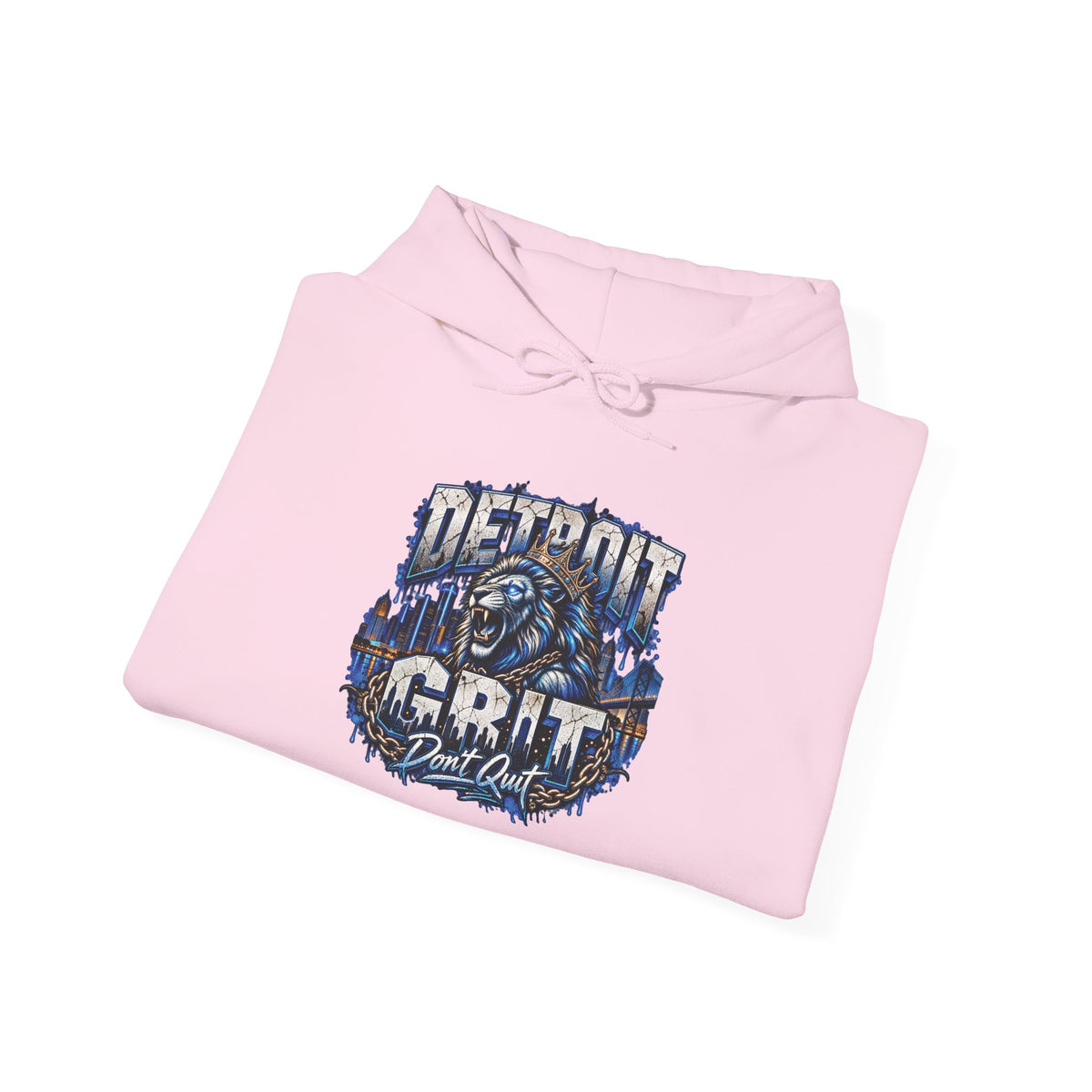 Detroit Grit graphic Hoodie | Motor City skyline, industrial vintage design