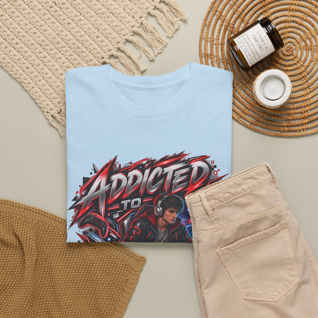 Addicted to Gaming Graphic T-Shirt