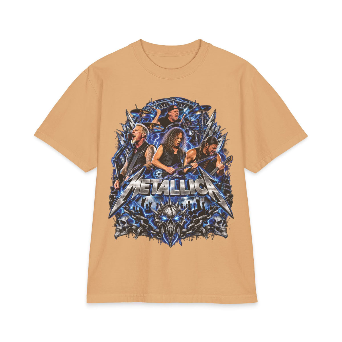 Metallica band montage T-Shirt | Rock band graphic tee