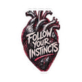 Anatomical Heart "Follow Your Instincts" Sticker | Kiss-Cut Sticker