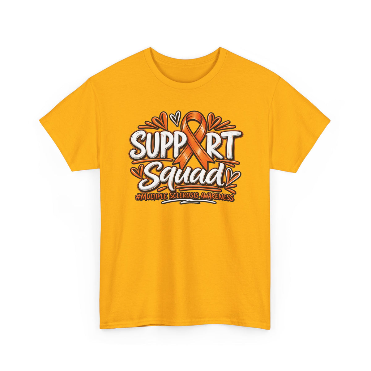 Multiple Sclerosis Squad Tee | Orange Awareness Ribbon, Leukemia Awareness