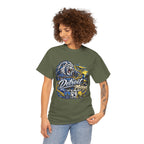 Detroit Michigan Lion Cityscape Graphic T-Shirt