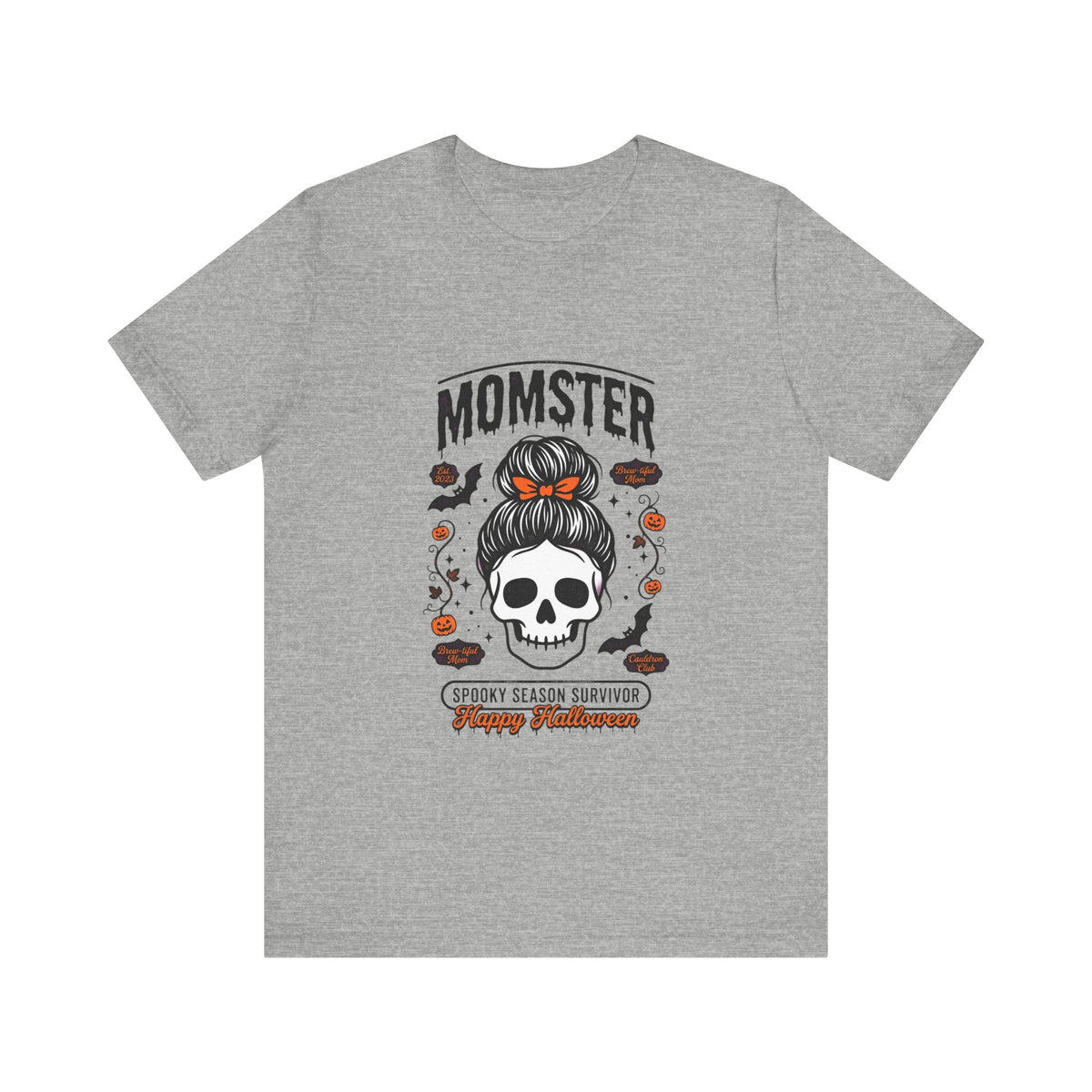 Momster Skull Momster Tee | Halloween Mom Shirt, Spooky Season Survivor