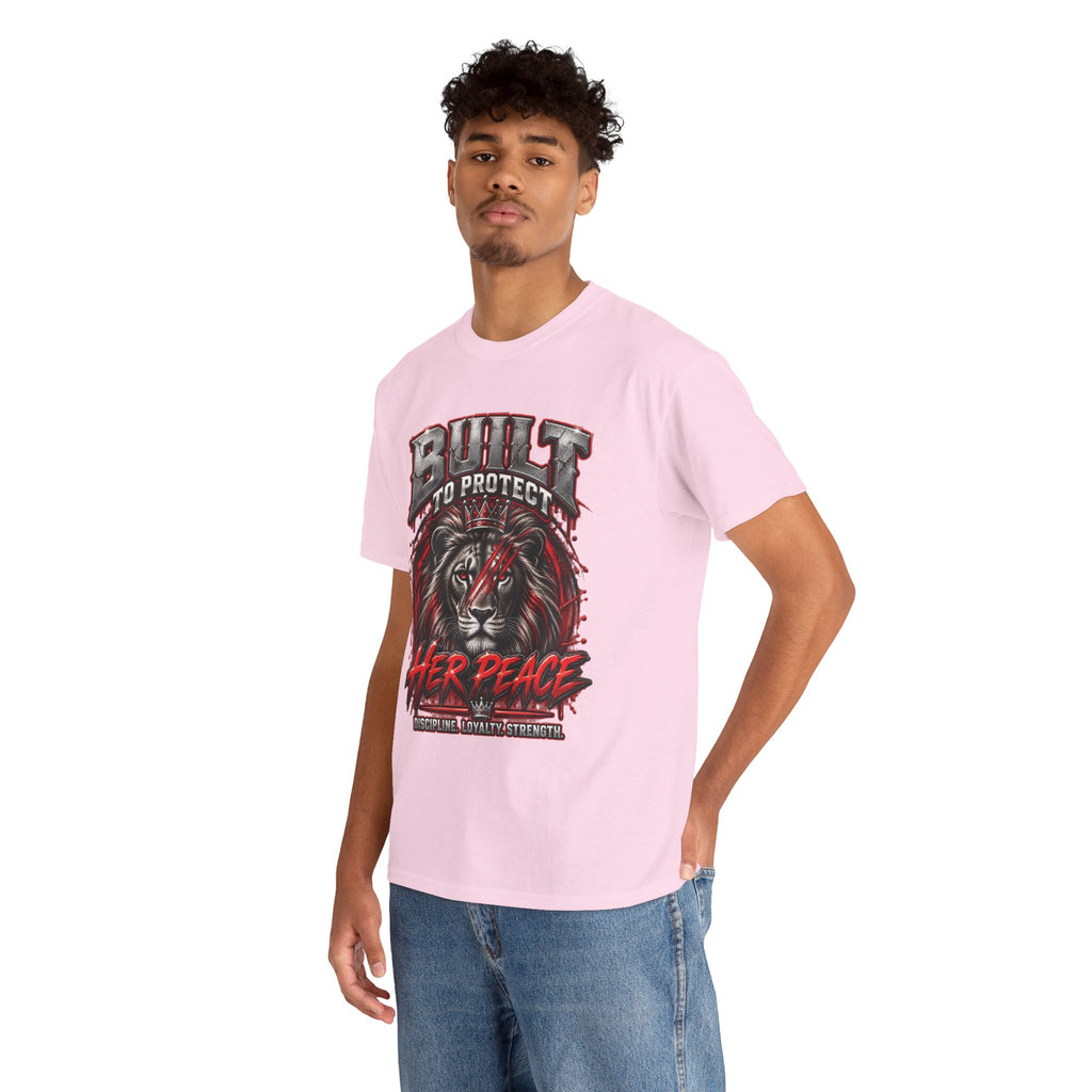 Built to Protect Her Peace Couples Graphic T-Shirt