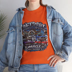 Detroit Muscle Car Tee | Vintage Hot Rod Illustration, Garage Scene
