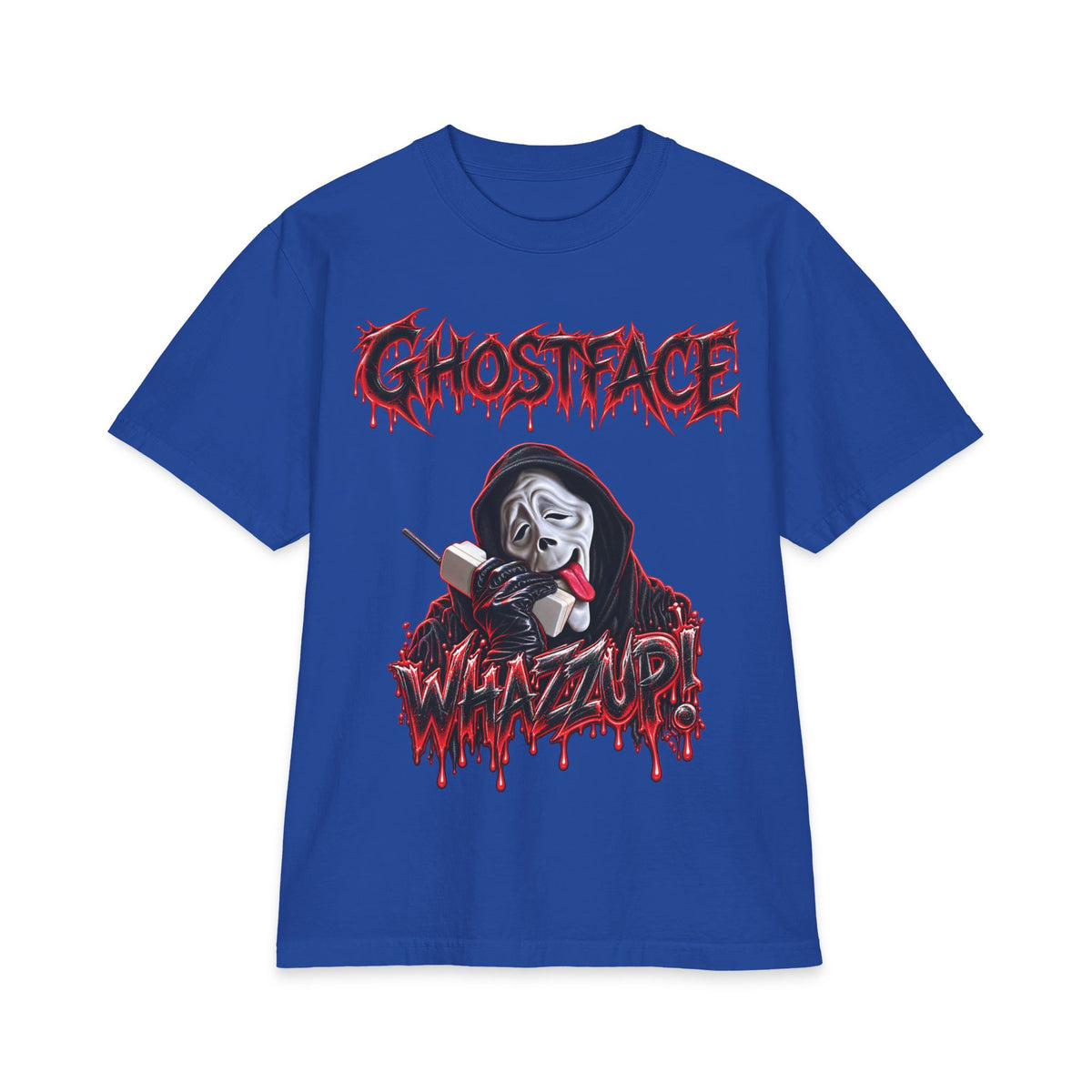Ghostface Whatzup T-Shirt | Horror Mask Graphic Tee