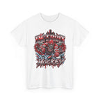 Detroit Hockey Player Graphic Tee | Metro Skyline, Winged Mascot