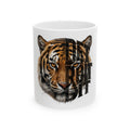 Tiger Face with Detroit Script Mug | Ceramic Coffee Cup