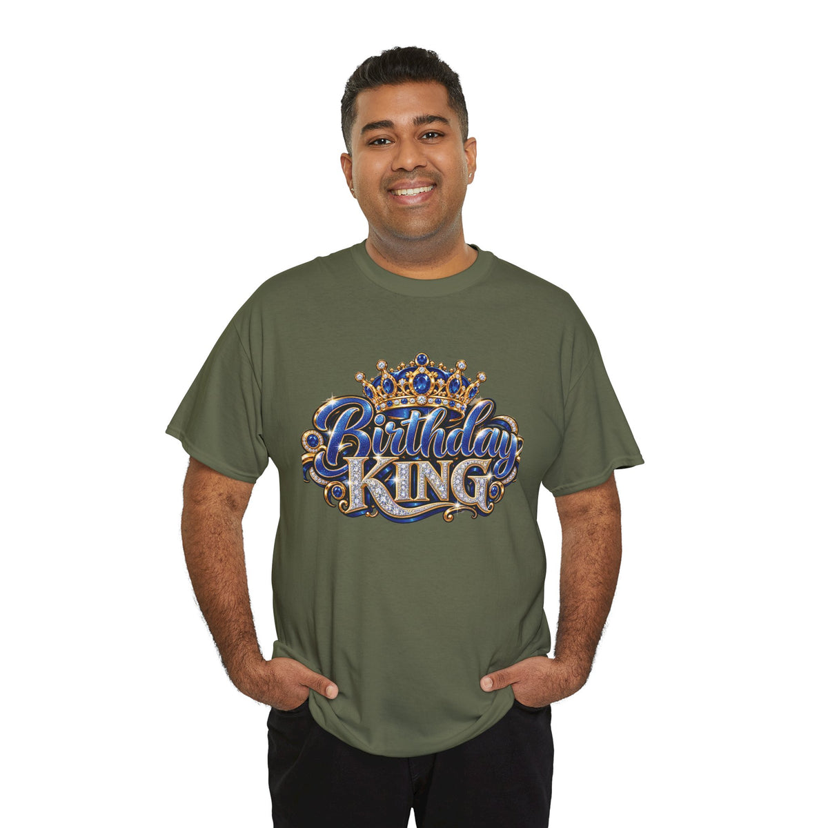 Birthday King Crown Graphic T-Shirt