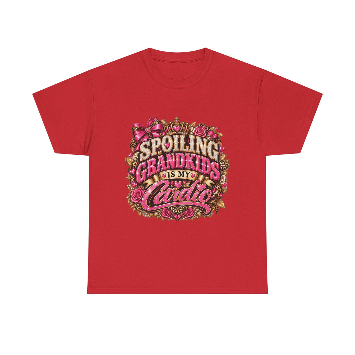 Spoiling Grandkids Is My Cardio T-Shirt | Grandma Grandparent Tee