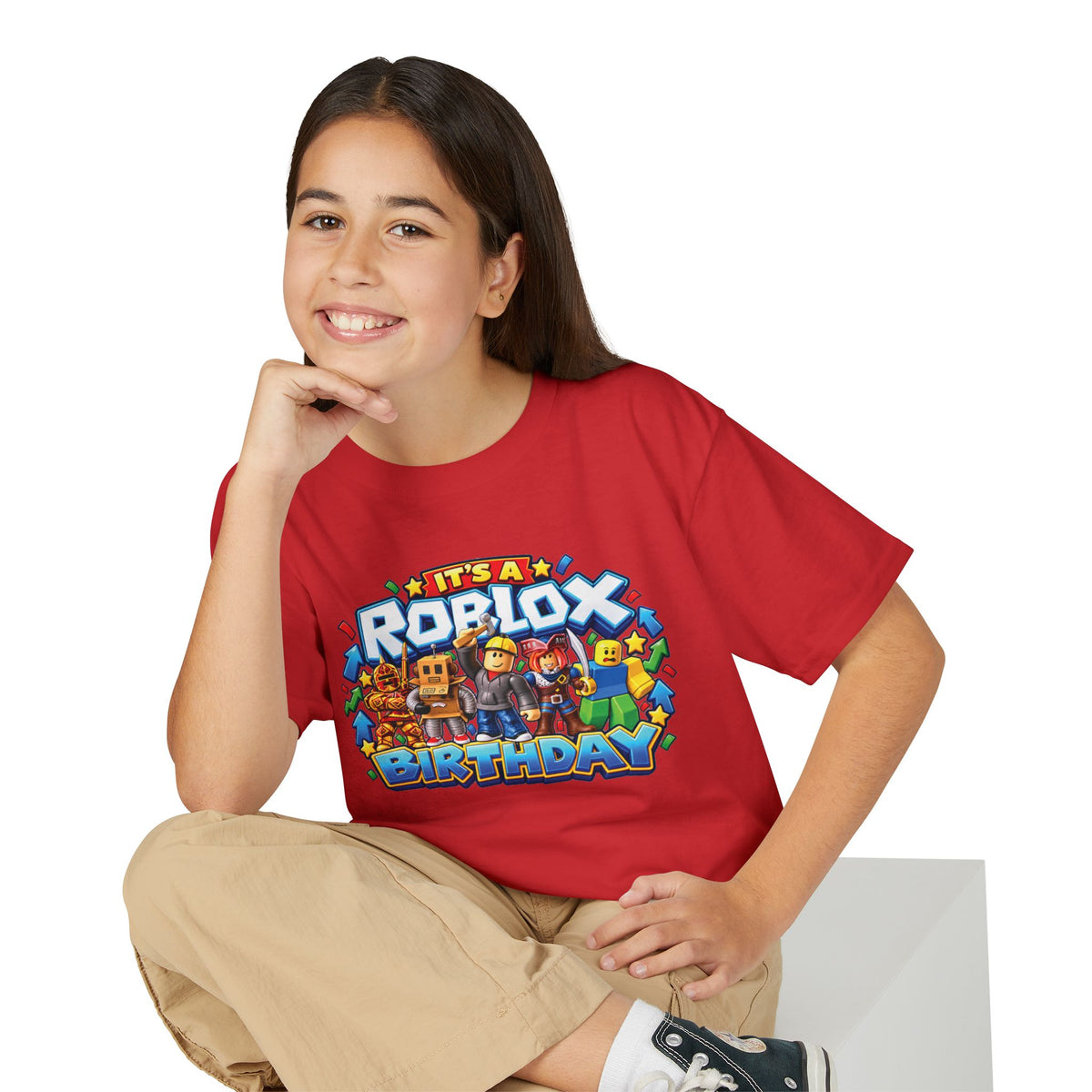Roblox Birthday Leveling Up 9 Youth T-Shirt