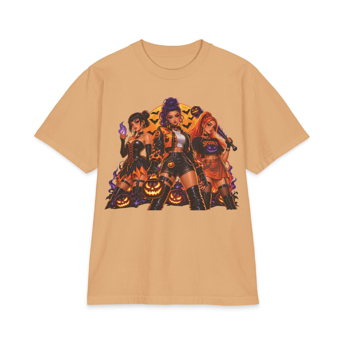 Halloween Witch Squad T-Shirt | Spooky Pumpkin Girls Graphic Tee