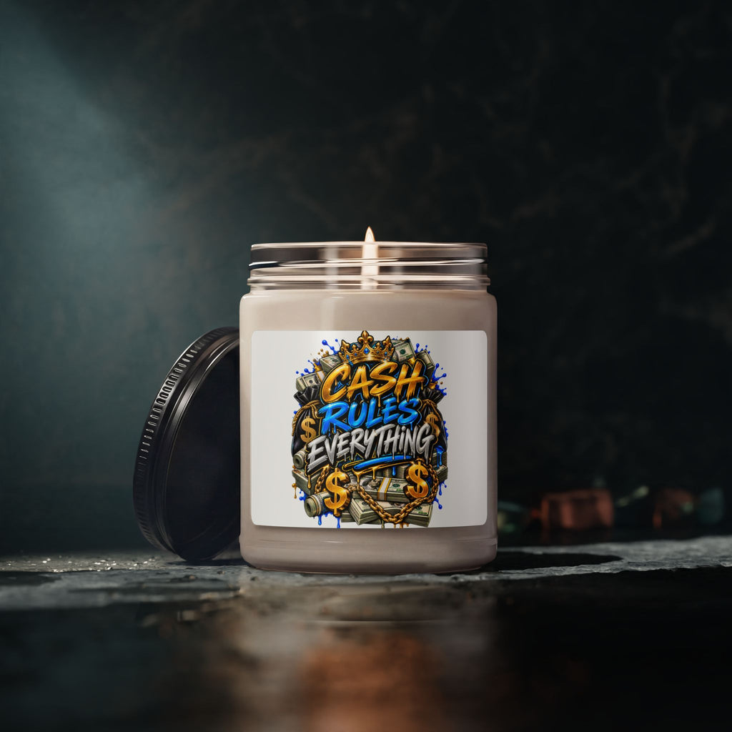 Cash Rules Everything graphic candle | Soy Candle 9oz