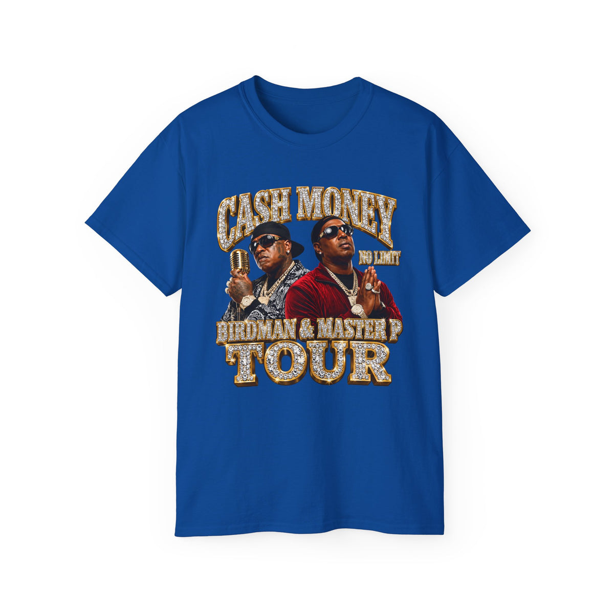 Cash Money Birdman & Master P Tour T-Shirt | Rap Hip Hop Vintage Poster