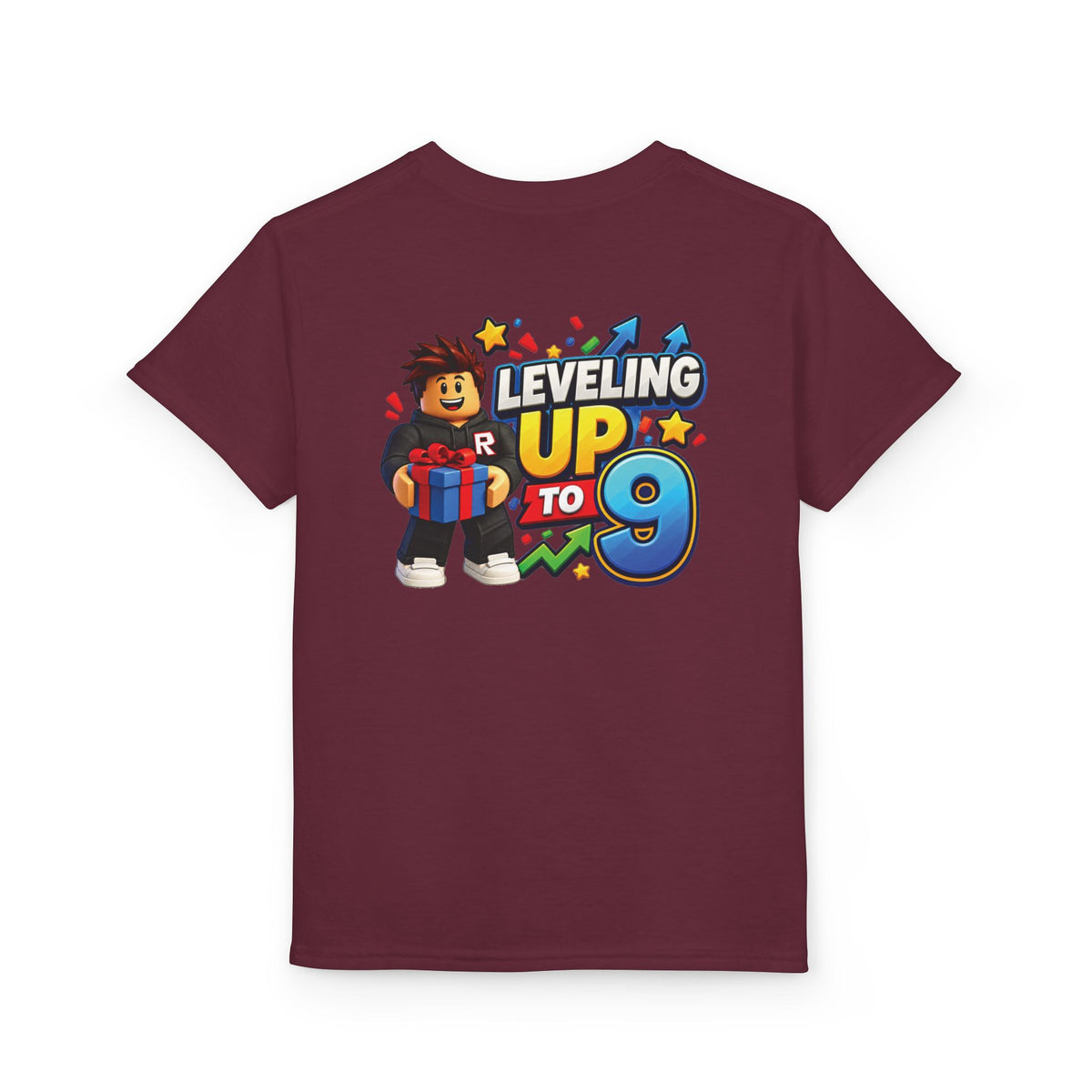 Roblox Birthday Leveling Up 9 Youth T-Shirt