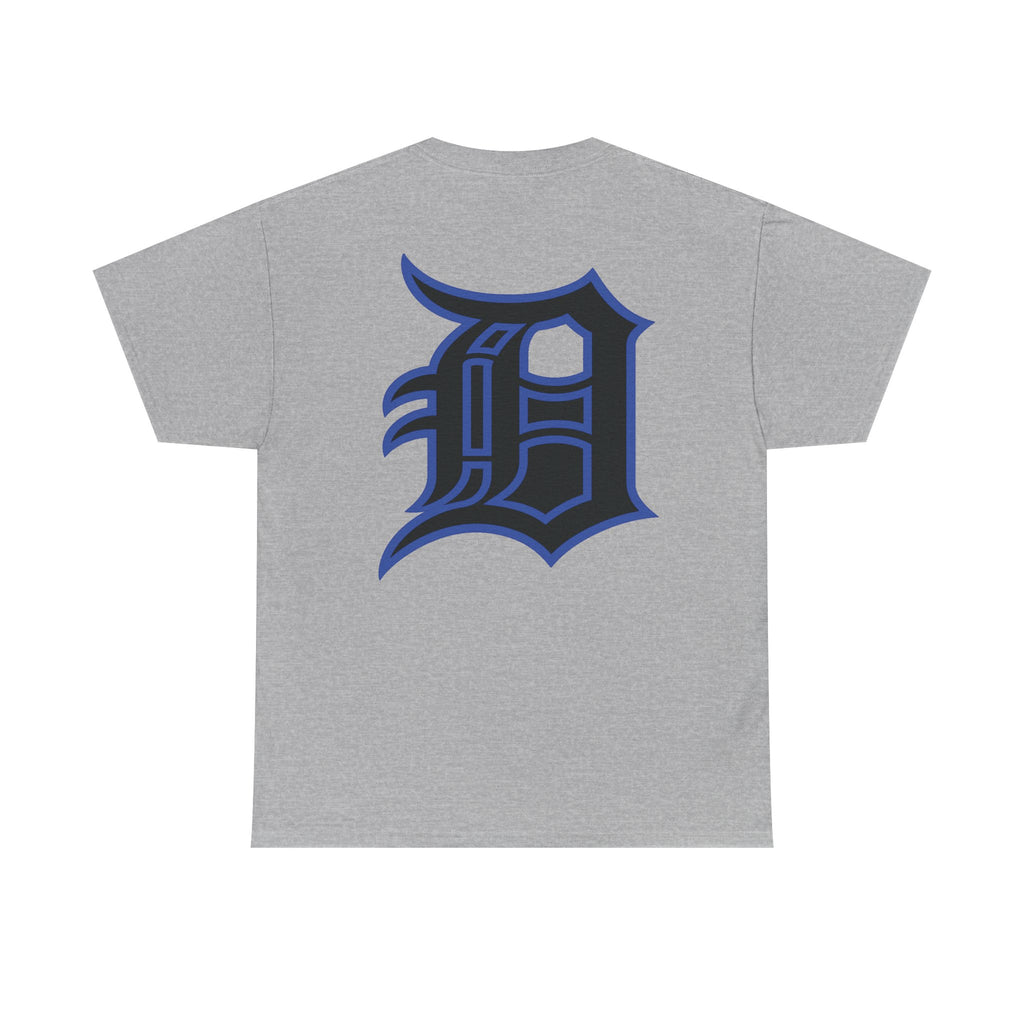 Detroit Basketball Lion Graphic Tee | Motor City D Old English Logo