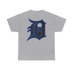Detroit Basketball Lion Graphic Tee | Motor City D Old English Logo