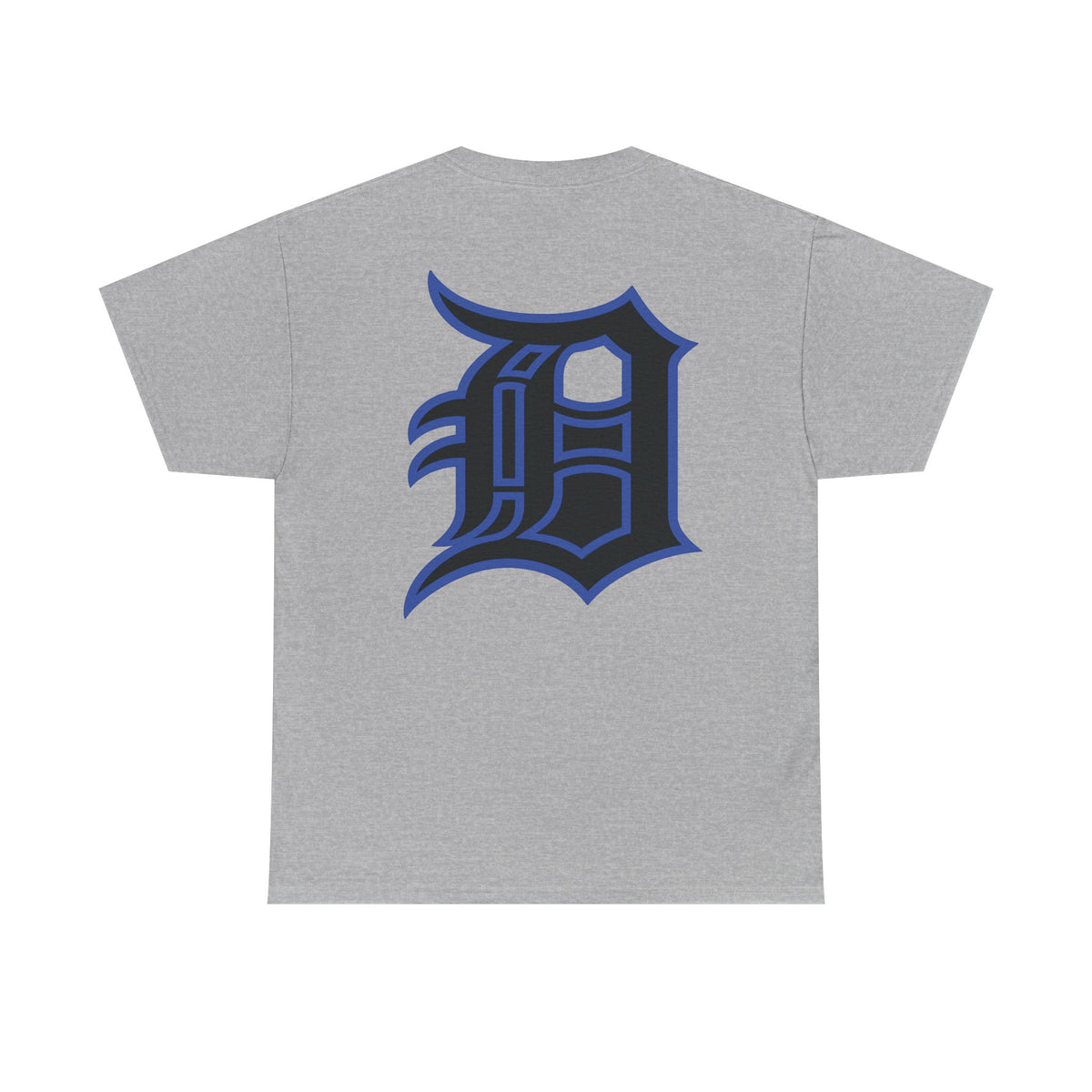 Detroit Basketball Lion Graphic Tee | Motor City D Old English Logo