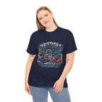 Detroit Muscle Car Tee | Vintage Hot Rod Illustration, Garage Scene