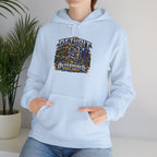 Detroit skyline determined slogan Hoodie | Motor City vintage style