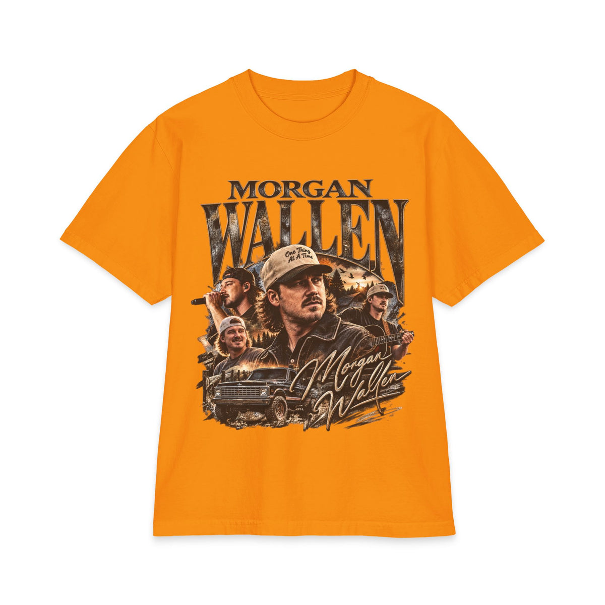 M Wallen Portrait Tee | Country Music Shirt, Lyrics Back Print