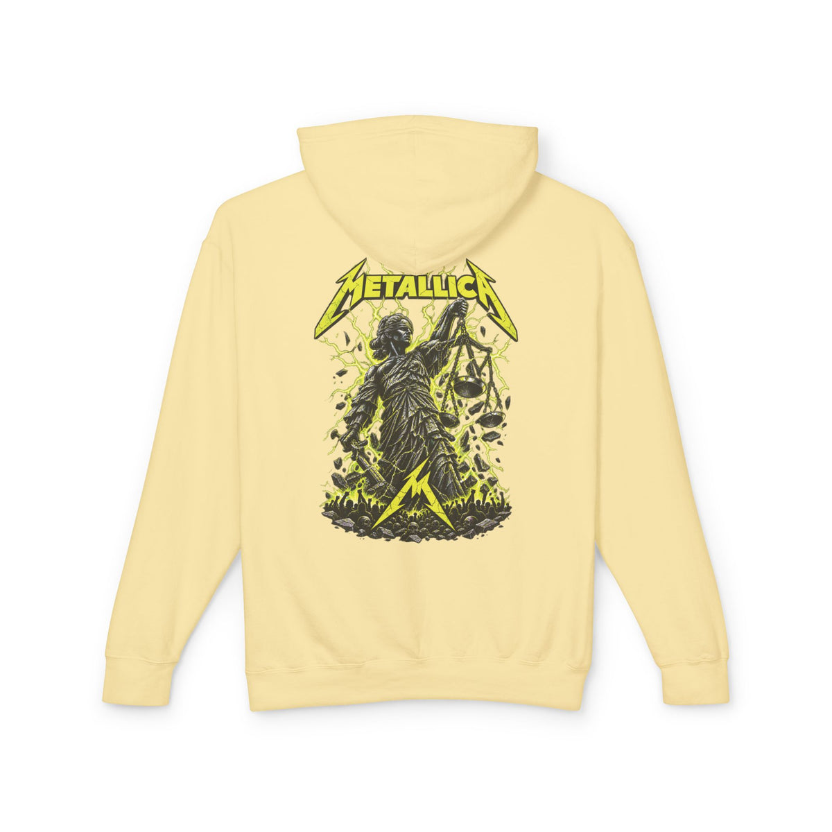 Metallica Skull & Broken Clock Hoodie | Band Logo Rock Music Sweatshirt