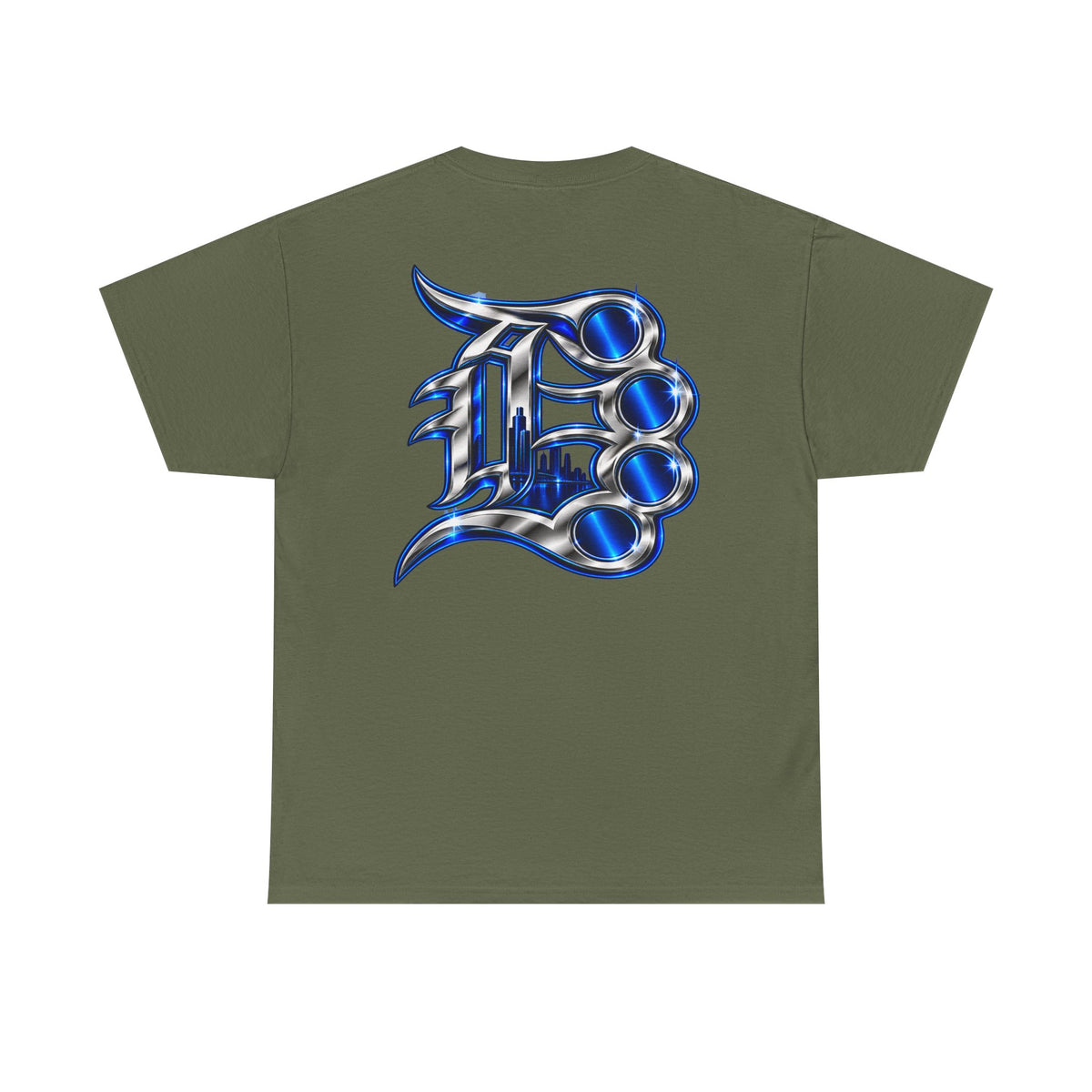 Detroit Baseball Tee | Vintage Script & Skyline Graphic