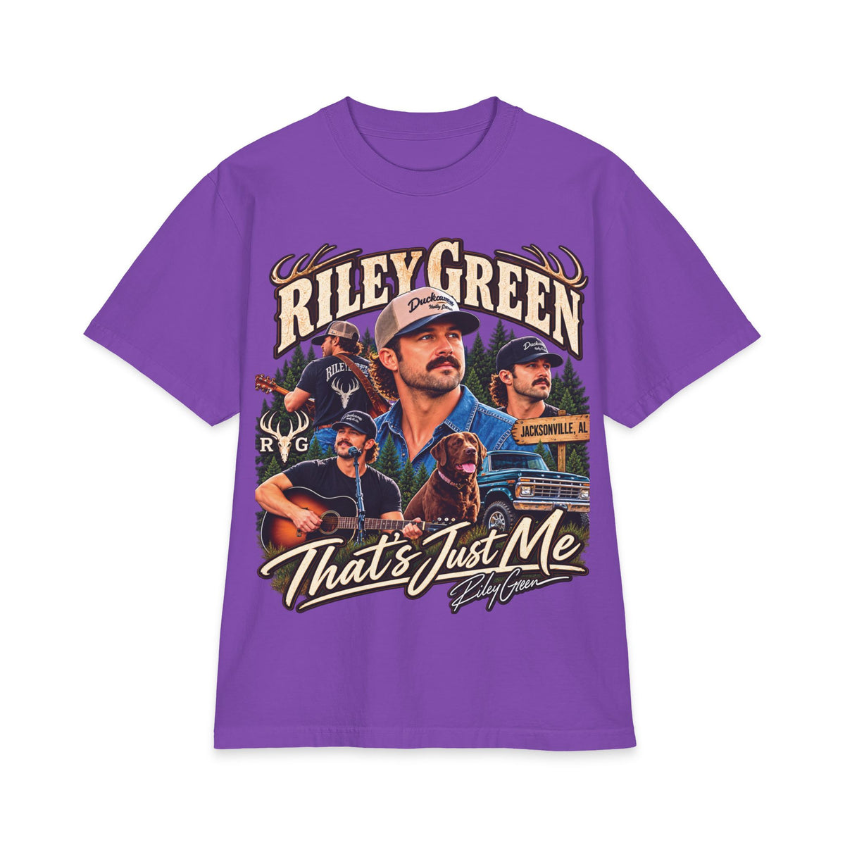 Riley Green Collage That's Just Me T-Shirt | Country Music Tee