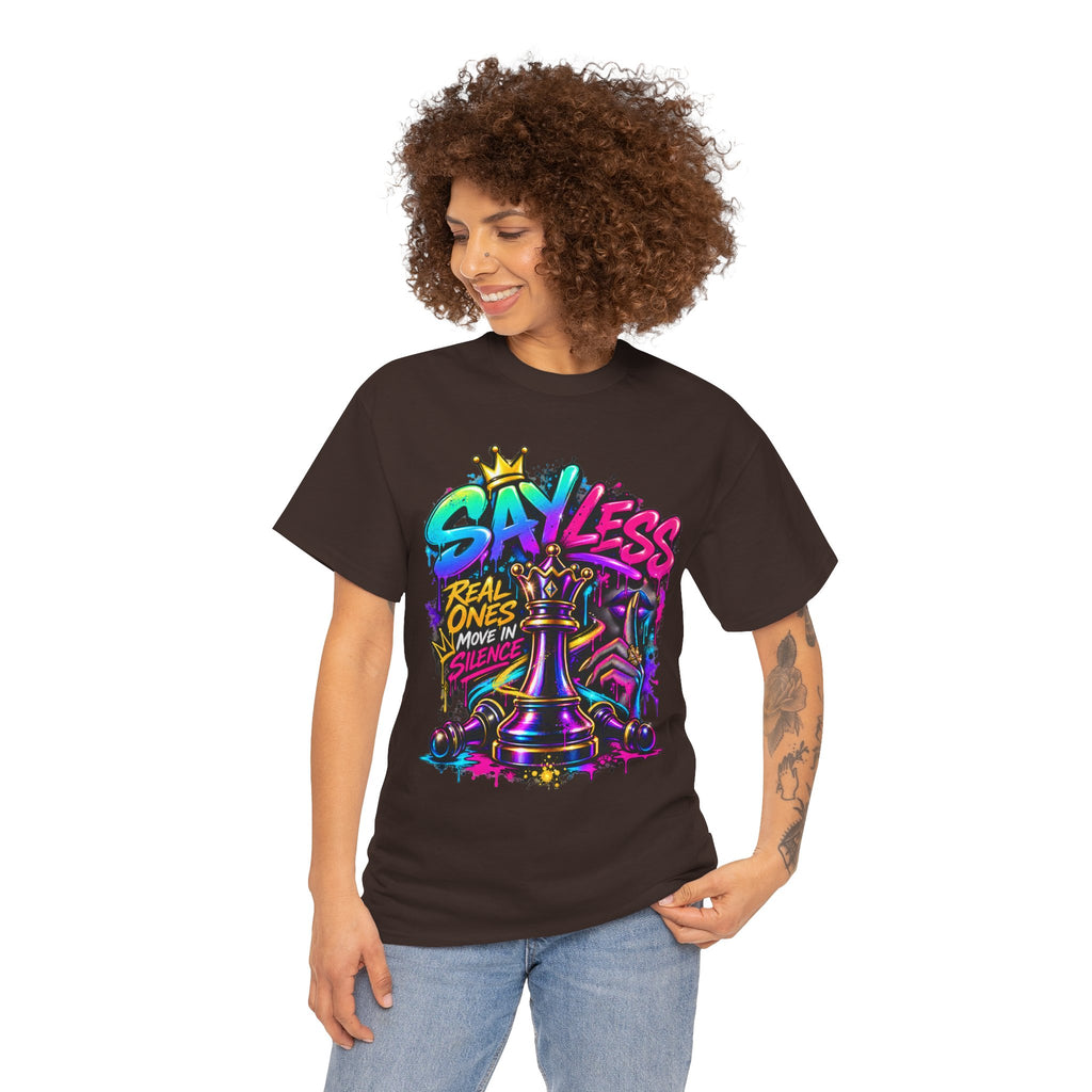 Say Less Chess King Tee | Graffiti Chess Piece Streetwear
