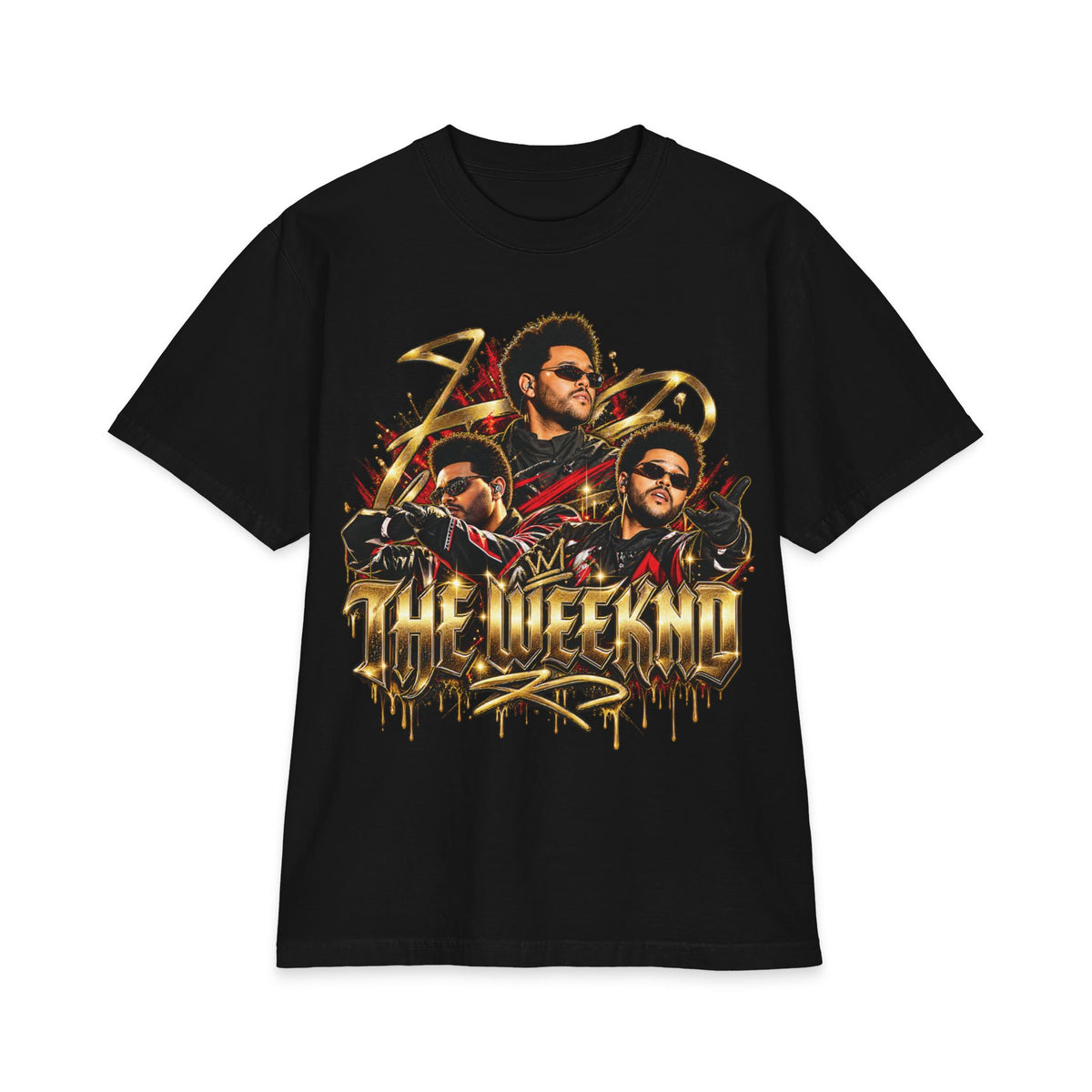 XO Heart Graphic T-Shirt | Weeknd Style Music Portrait Tee