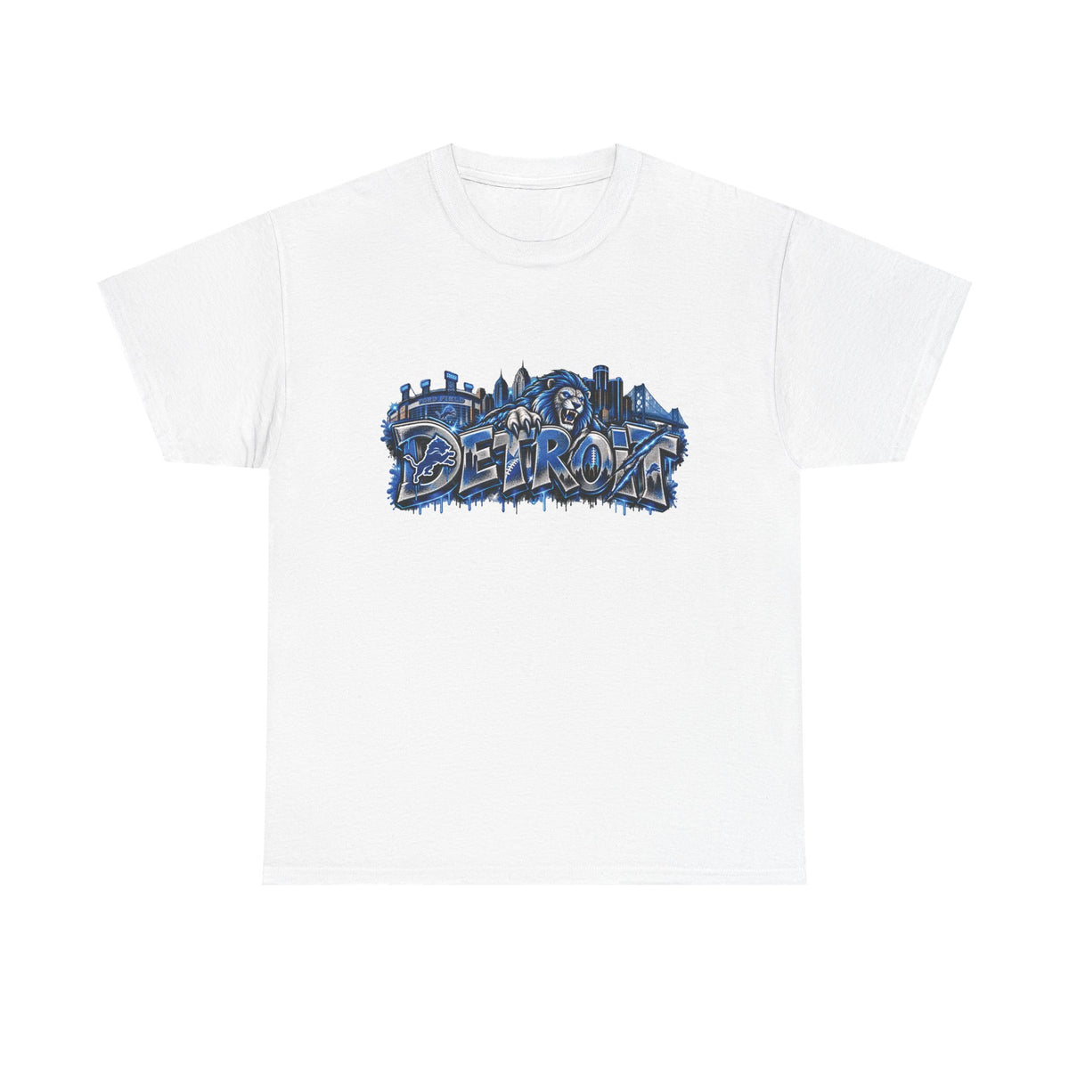 Detroit Graffiti Skyline T-Shirt | Urban City Street Art Tee